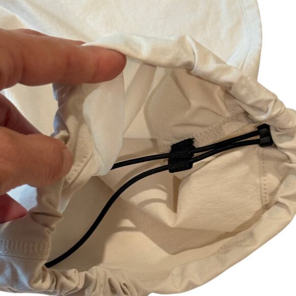 Nike Tech Woven Oversized Pants Mens Sz Medium Beige Straight Leg Stacked Length - Picture 4 of 12